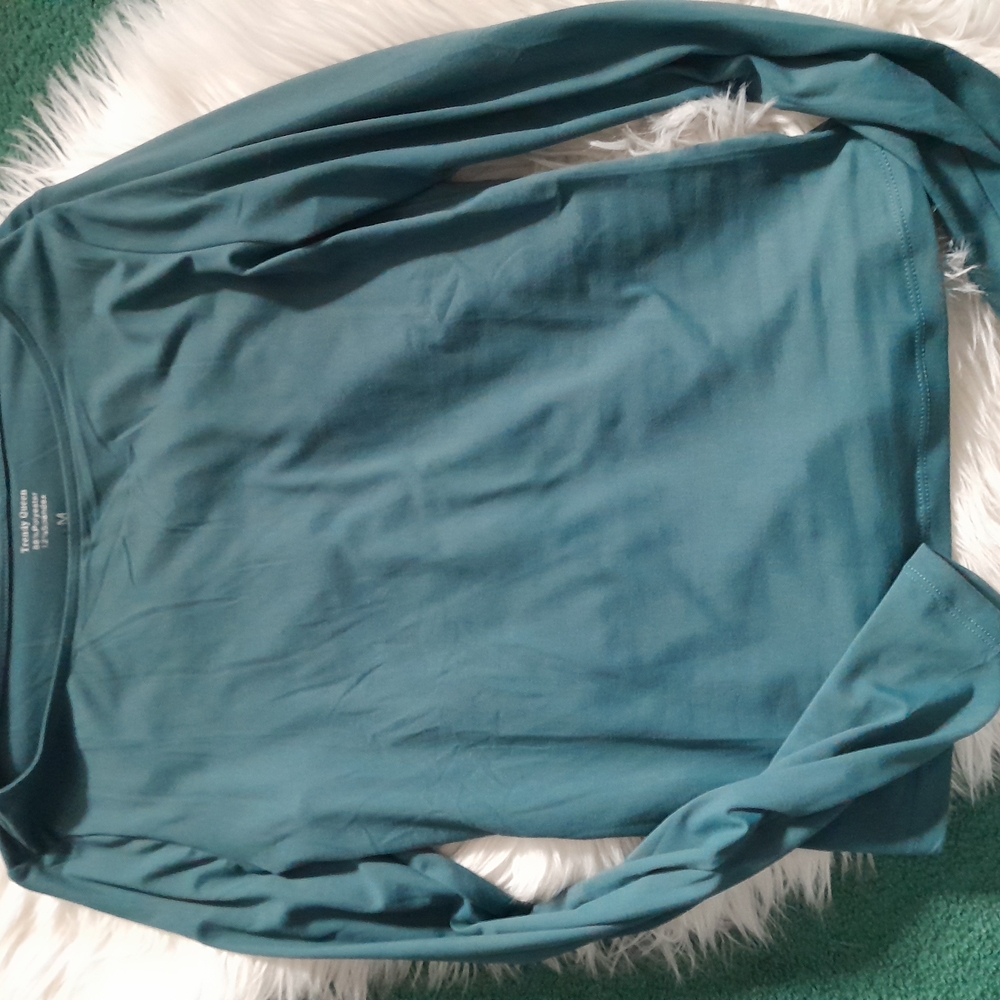 Teal Long Sleeve Top - Picture 2 of 3